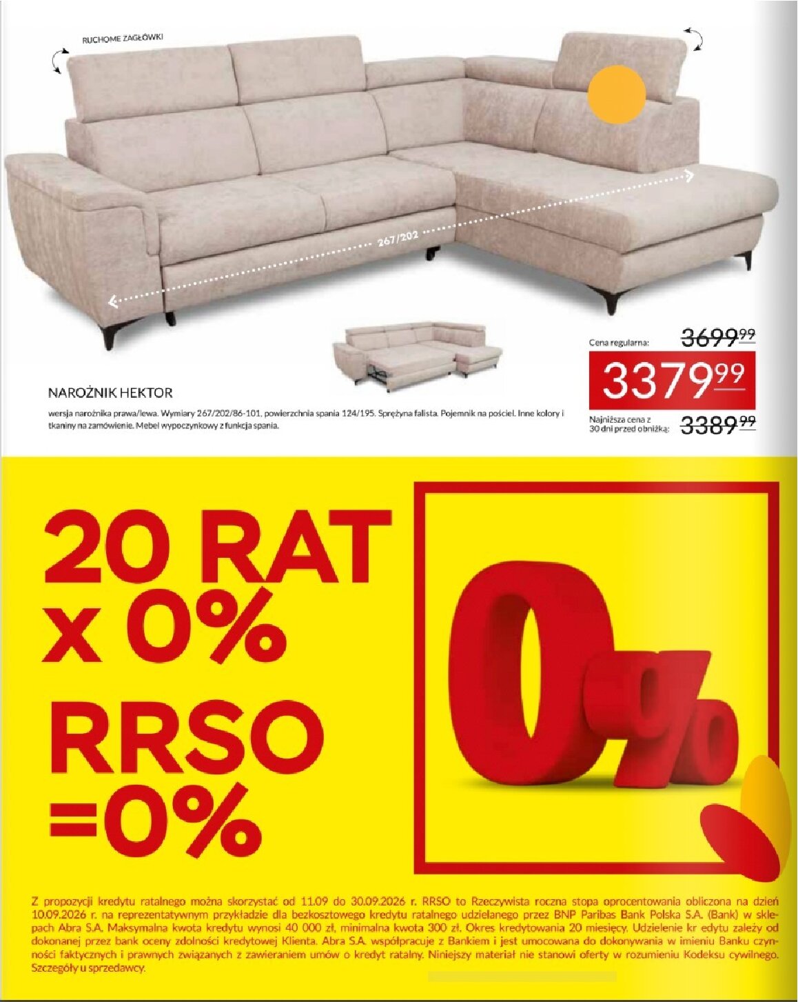Gazetka Abra-meble 11/09/2026 – 30/09/2026 - gazetki promocyjne str. 20