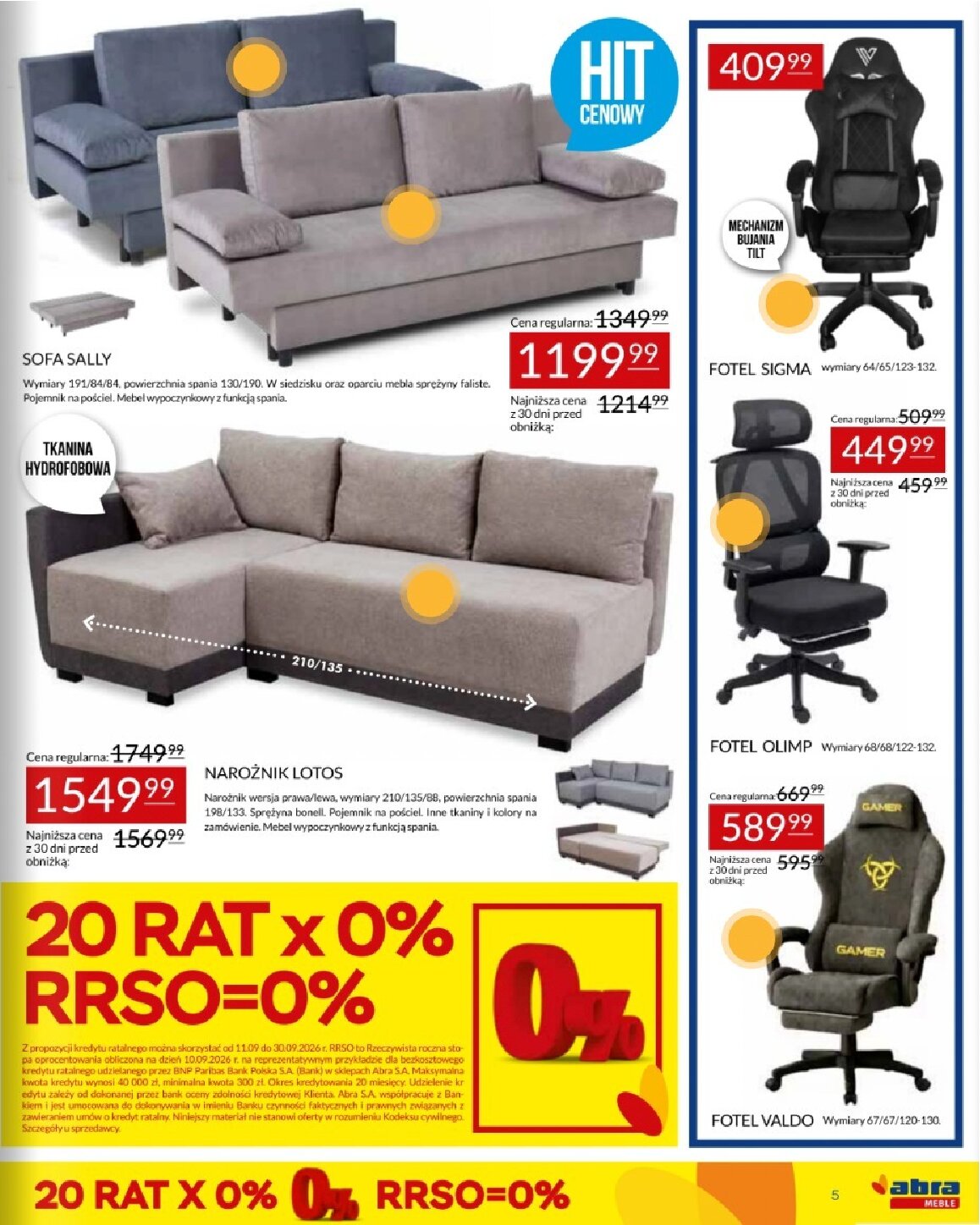 Gazetka Abra-meble 11/09/2026 – 30/09/2026 - gazetki promocyjne str. 5