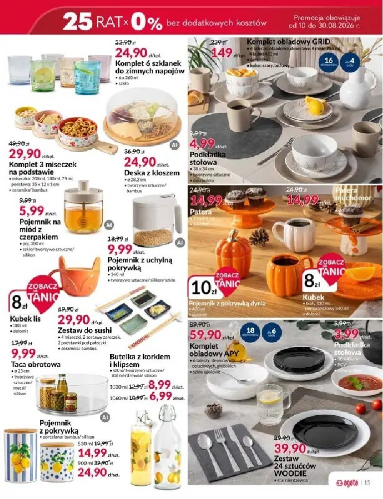 Gazetka Agata-meble 10/08/2026 – 30/08/2026 - gazetki promocyjne str. 15