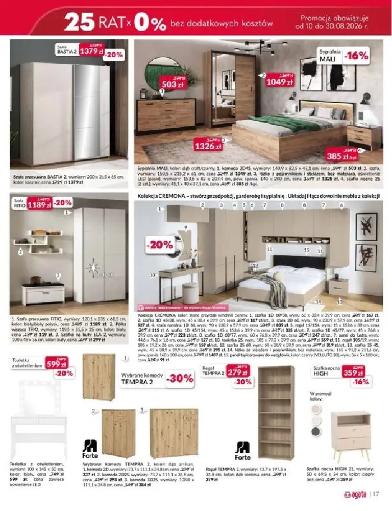 Gazetka Agata-meble 10/08/2026 – 30/08/2026 - gazetki promocyjne str. 17
