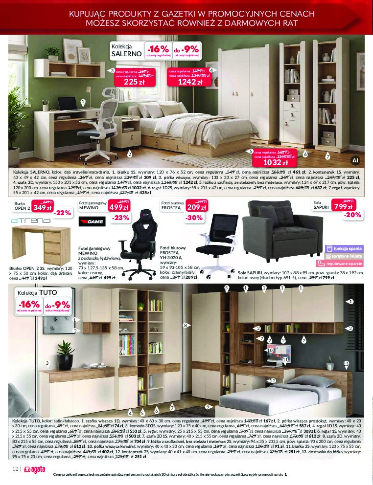 Gazetka Agata-meble 22/09/2026 – 10/10/2026 - gazetki promocyjne str. 12