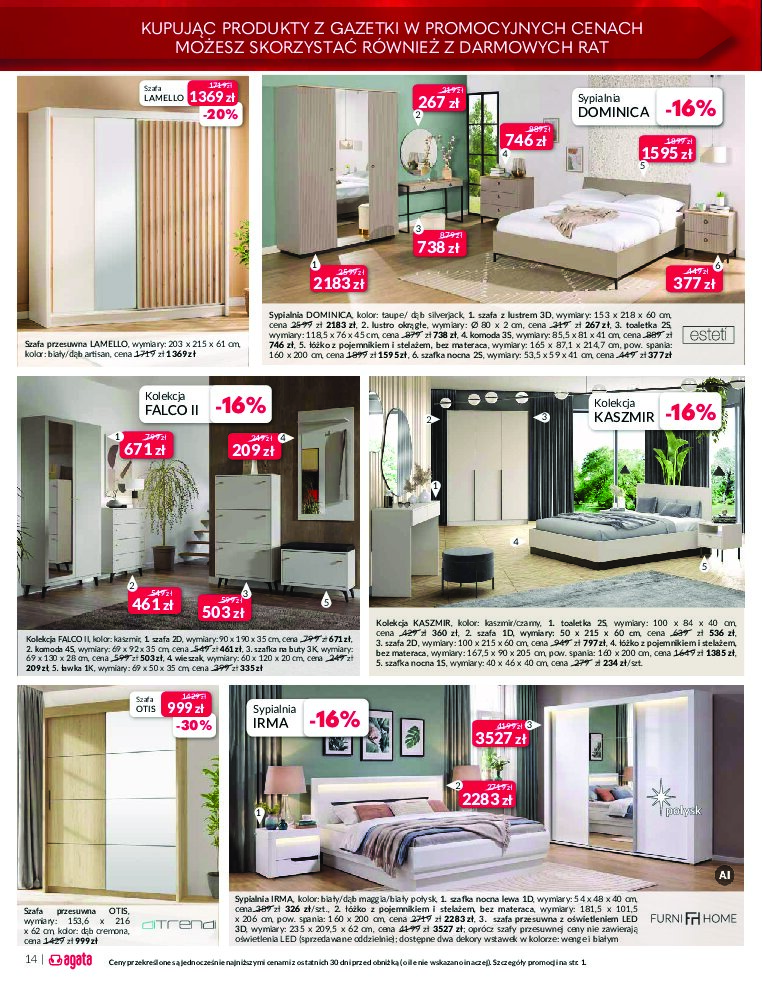 Gazetka Agata-meble 22/09/2026 – 10/10/2026 - gazetki promocyjne str. 14