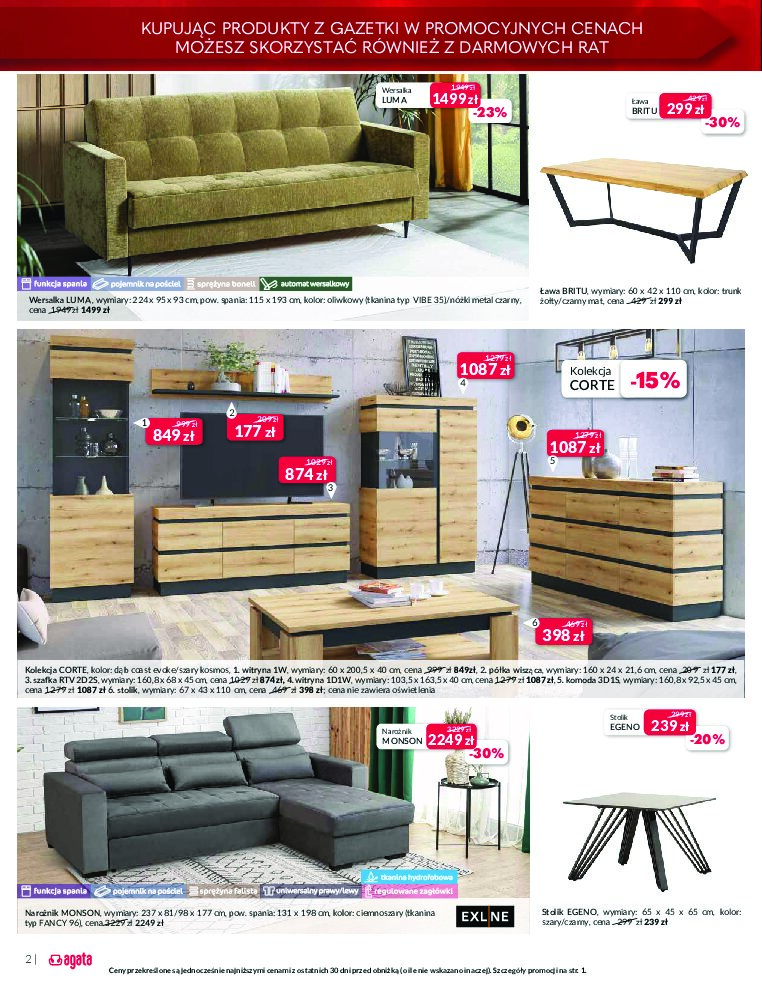 Gazetka Agata-meble 22/09/2026 – 10/10/2026 - gazetki promocyjne str. 2