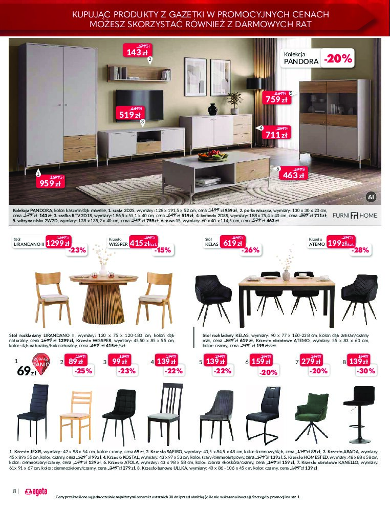 Gazetka Agata-meble 22/09/2026 – 10/10/2026 - gazetki promocyjne str. 8