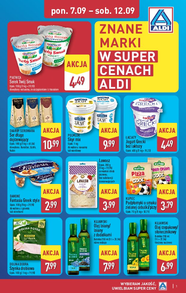 Gazetka Aldi 07/09/2026 – 12/09/2026 - gazetki promocyjne str. 1