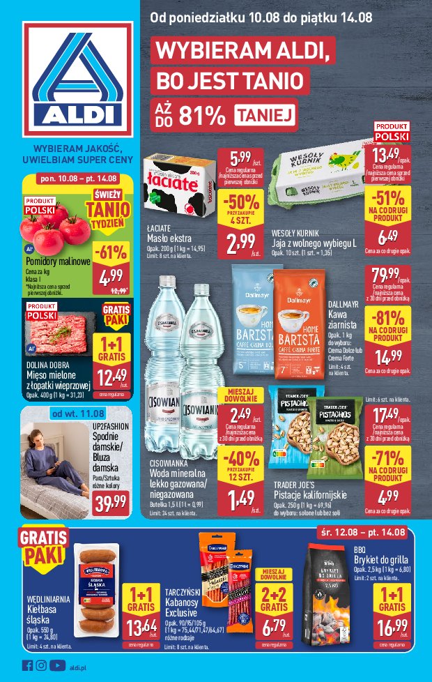 Gazetka Aldi 10/08/2026 – 14/08/2026 - strona 1