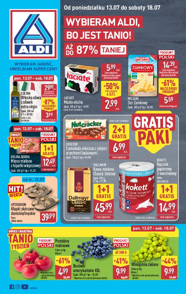 Gazetka Aldi 13/07/2026 – 18/07/2026