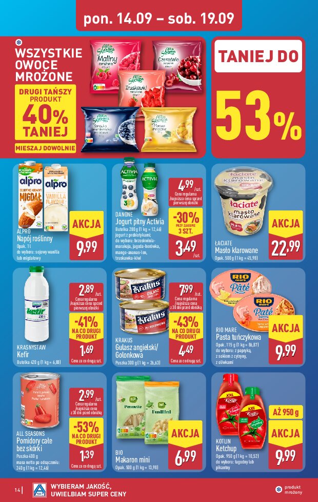 Gazetka Aldi 14/09/2026 – 19/09/2026 - gazetki promocyjne str. 14