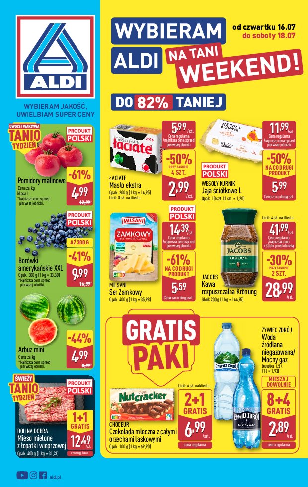 Gazetka Aldi 16/07/2026 – 18/07/2026 - strona 1