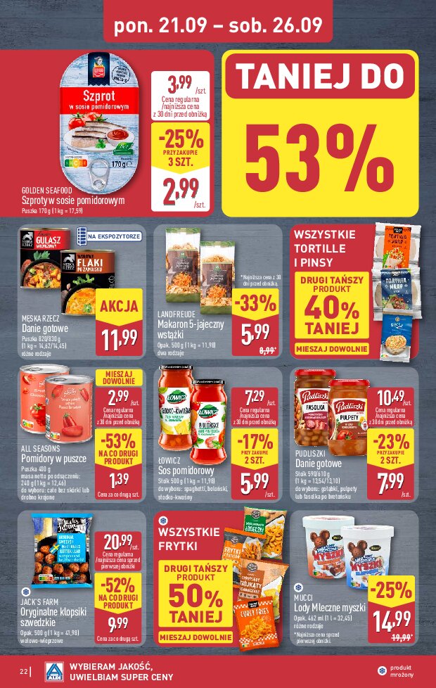 Gazetka Aldi 21/09/2026 – 26/09/2026 - gazetki promocyjne str. 22