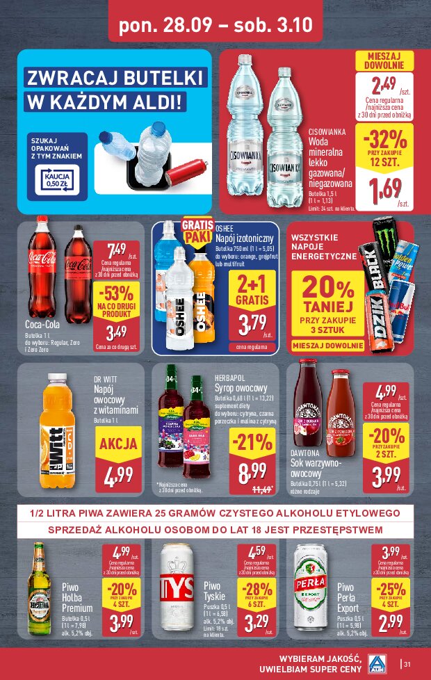 Gazetka Aldi 28/09/2026 – 03/10/2026 - gazetki promocyjne str. 31