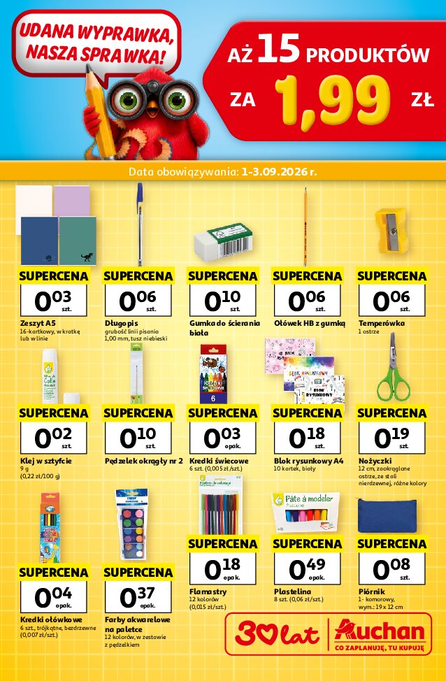 Gazetka Auchan 01/09/2026 – 03/09/2026