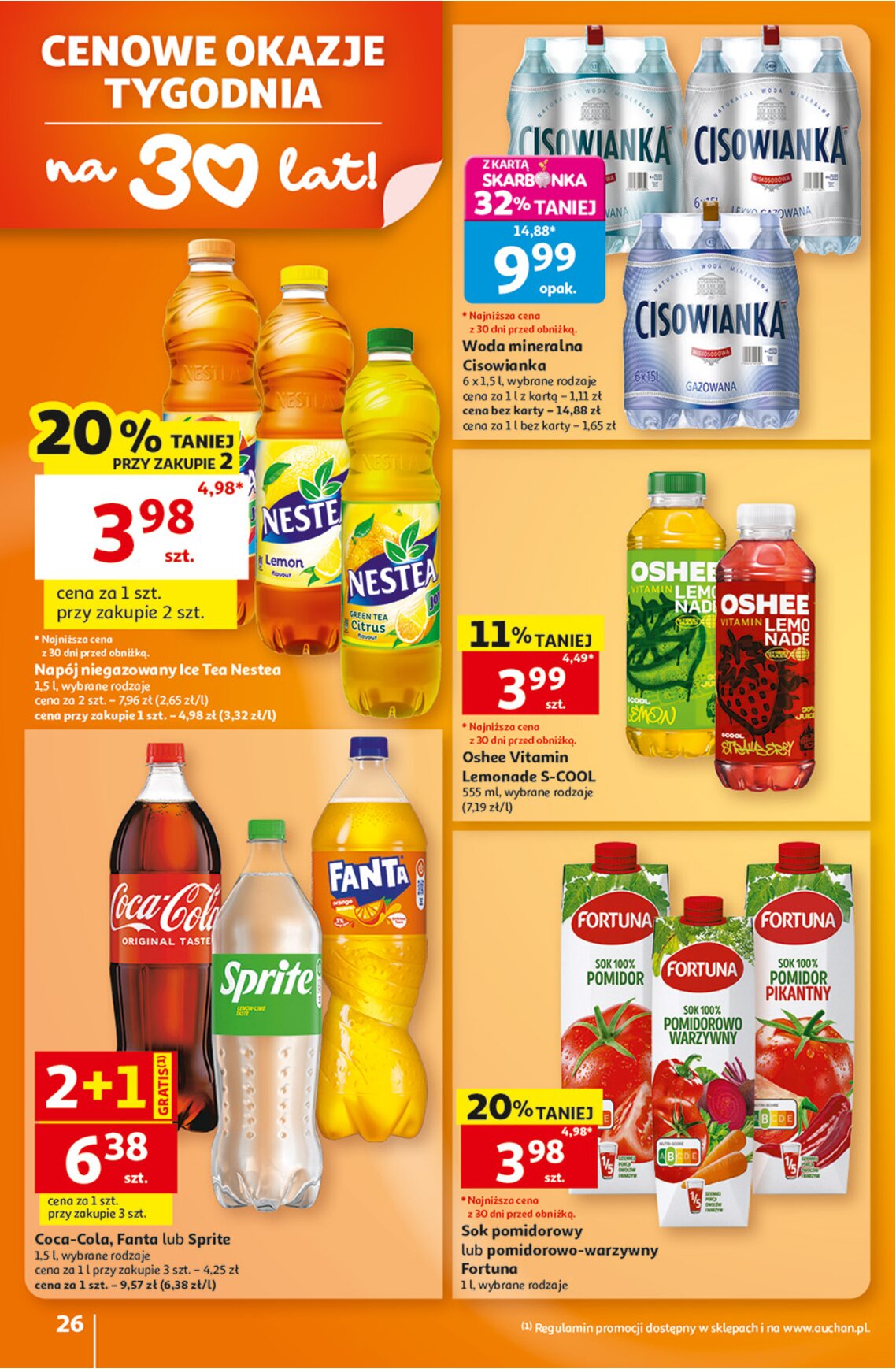 Gazetki promocyjne – napoje - gazetki promocyjne str. 40