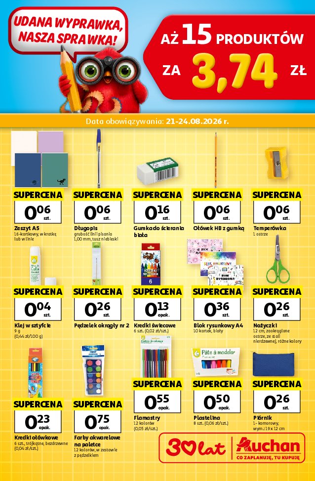 Gazetka Auchan 21/08/2026 – 24/08/2026
