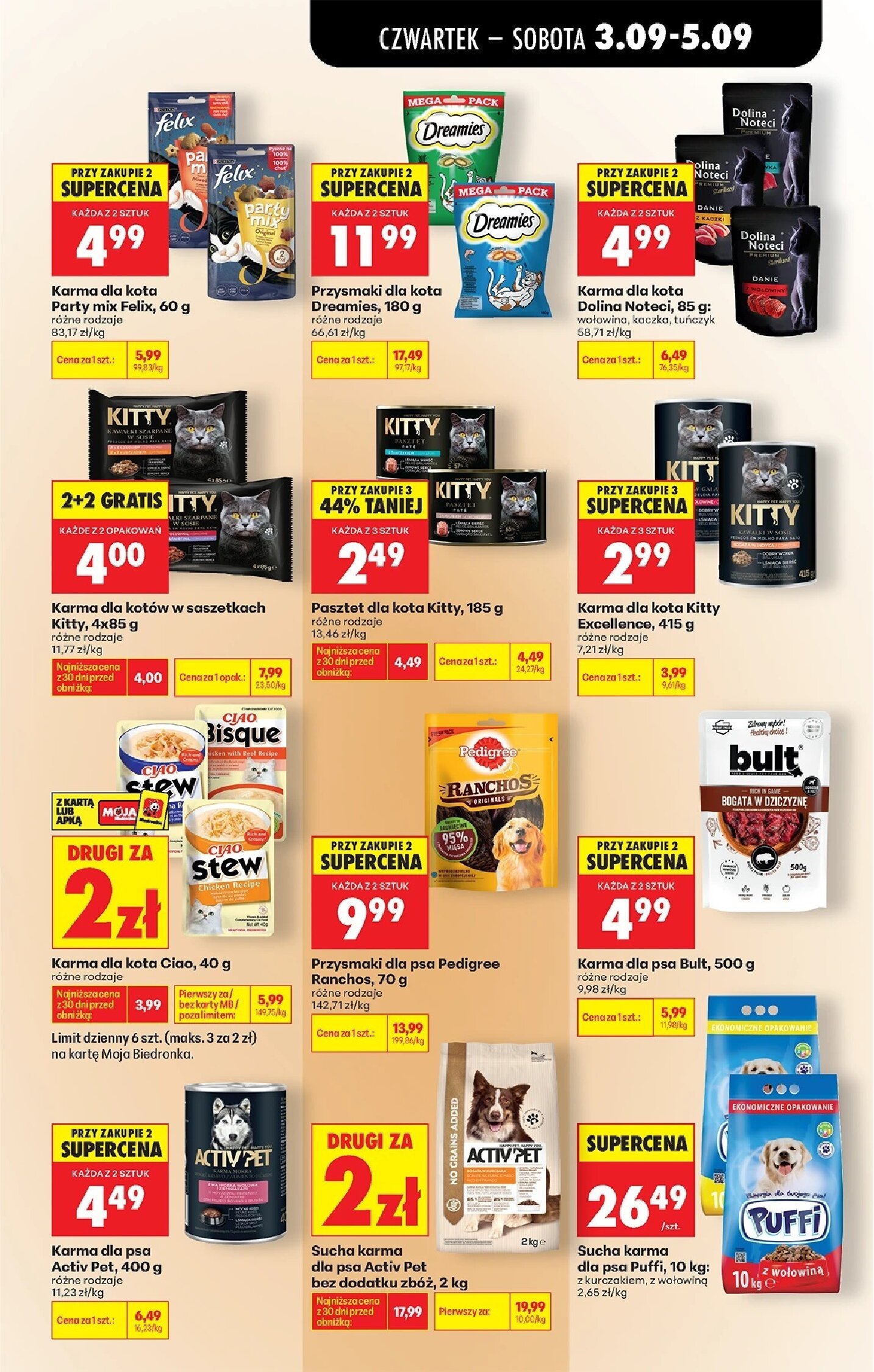 Karma dla psa - gazetki promocyjne str. 1