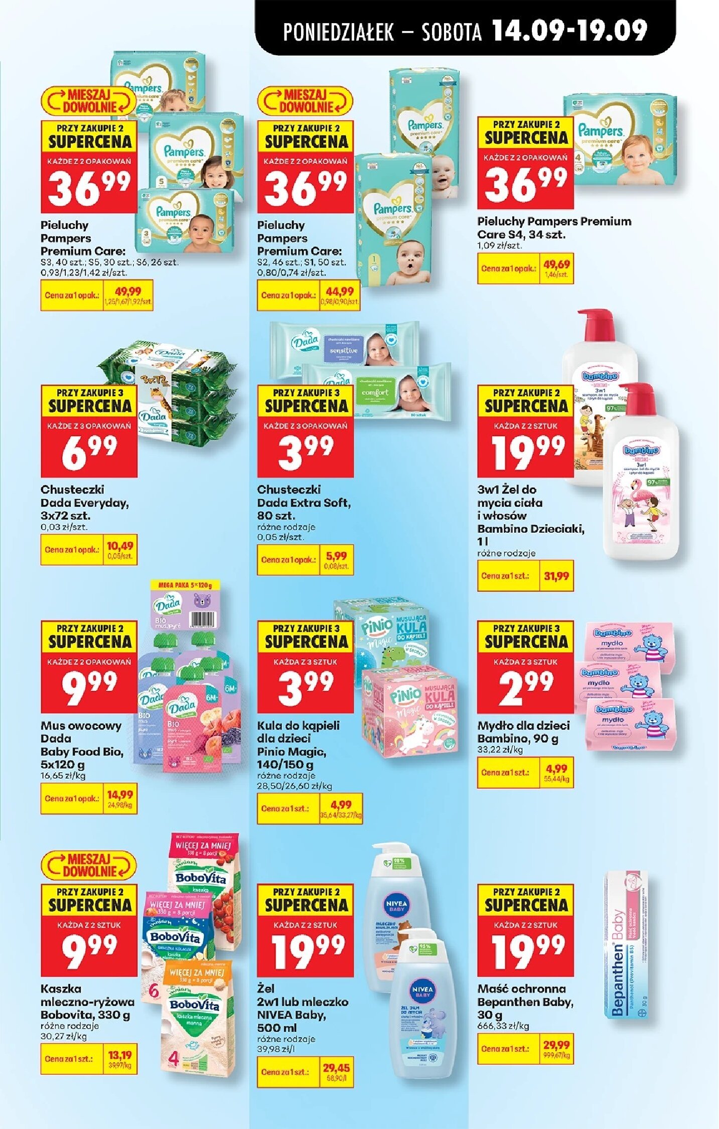 Pieluchy i pieluchomajtki - gazetki promocyjne str. 1