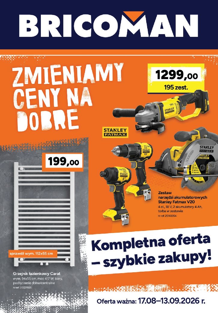 Gazetka Bricoman 17/08/2026 – 13/09/2026 - gazetki promocyjne str. 1