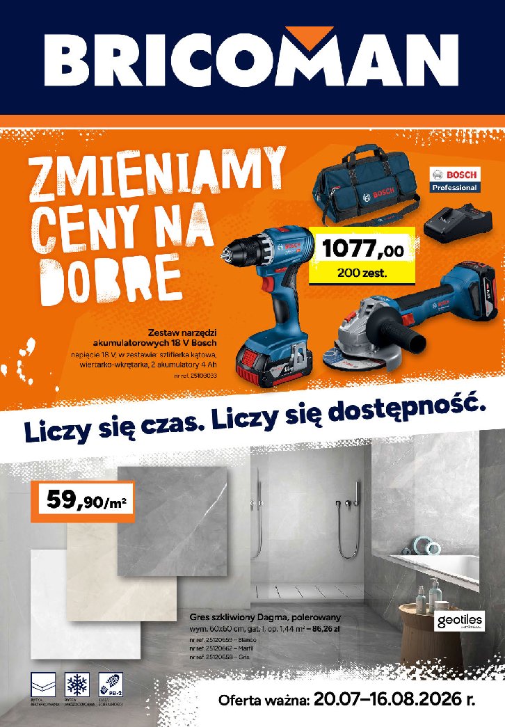 Gazetka Bricoman 20/07/2026 – 16/08/2026 - strona 1