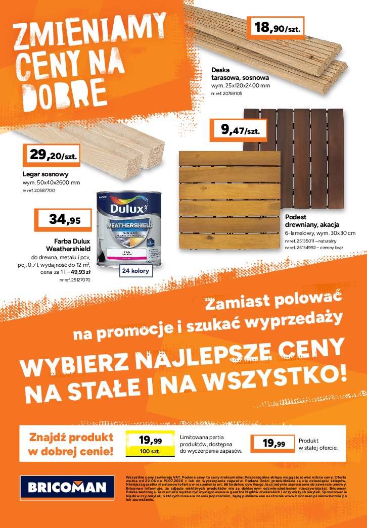 Gazetka Bricoman 22/06/2026 – 19/07/2026 - gazetki promocyjne str. 14