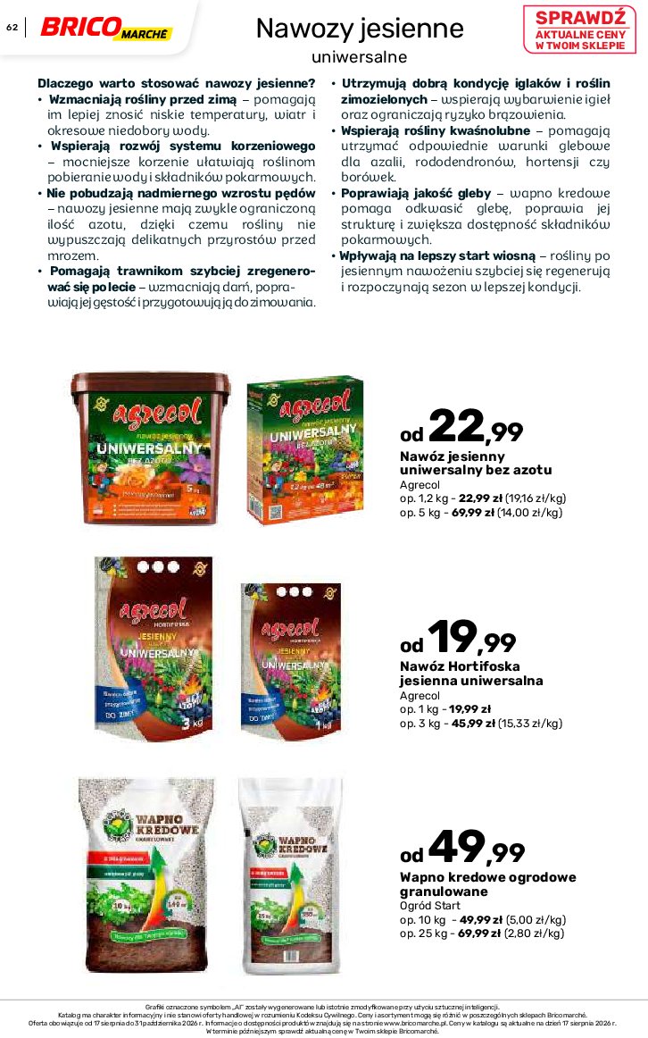 Gazetka Bricomarche 17/08/2026 – 31/10/2026 - gazetki promocyjne str. 62