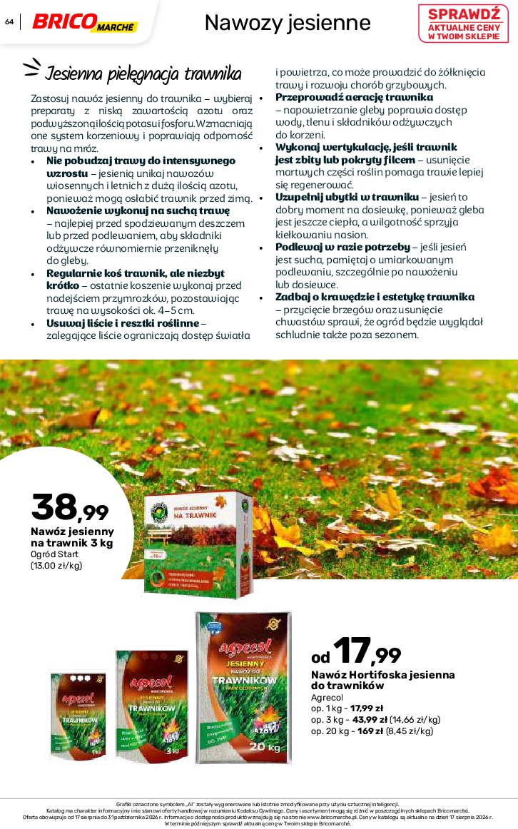 Gazetka Bricomarche 17/08/2026 – 31/10/2026 - gazetki promocyjne str. 64