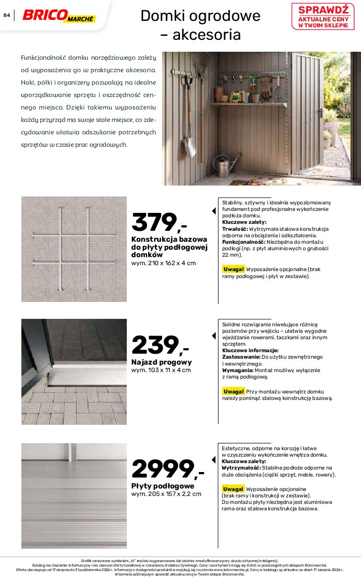 Gazetka Bricomarche 17/08/2026 – 31/10/2026 - gazetki promocyjne str. 84