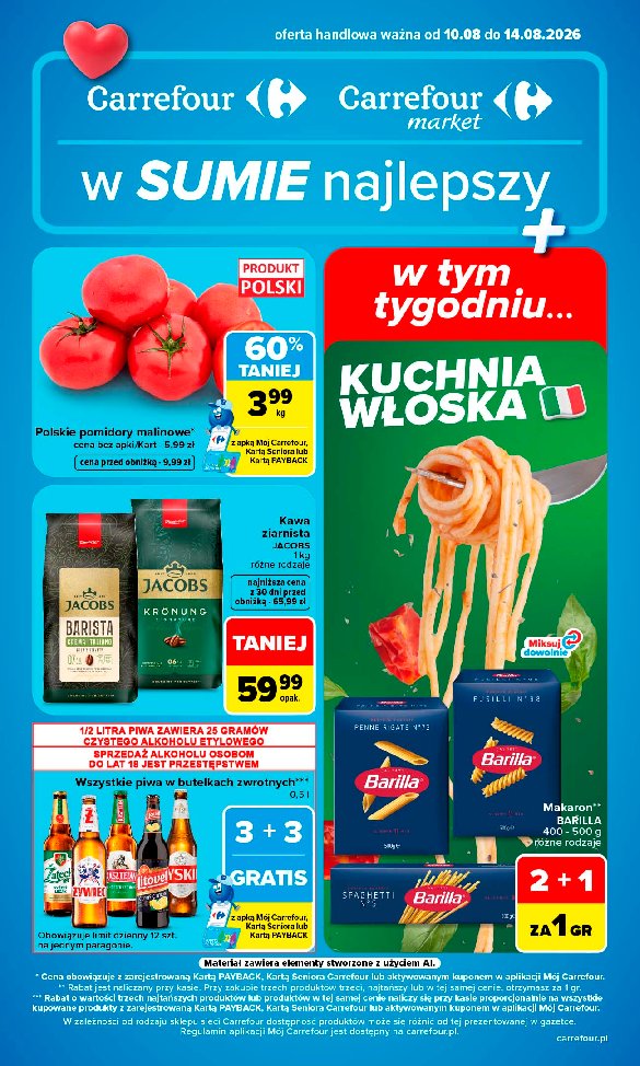 Gazetka Carrefour 10/08/2026 – 14/08/2026 - strona 1