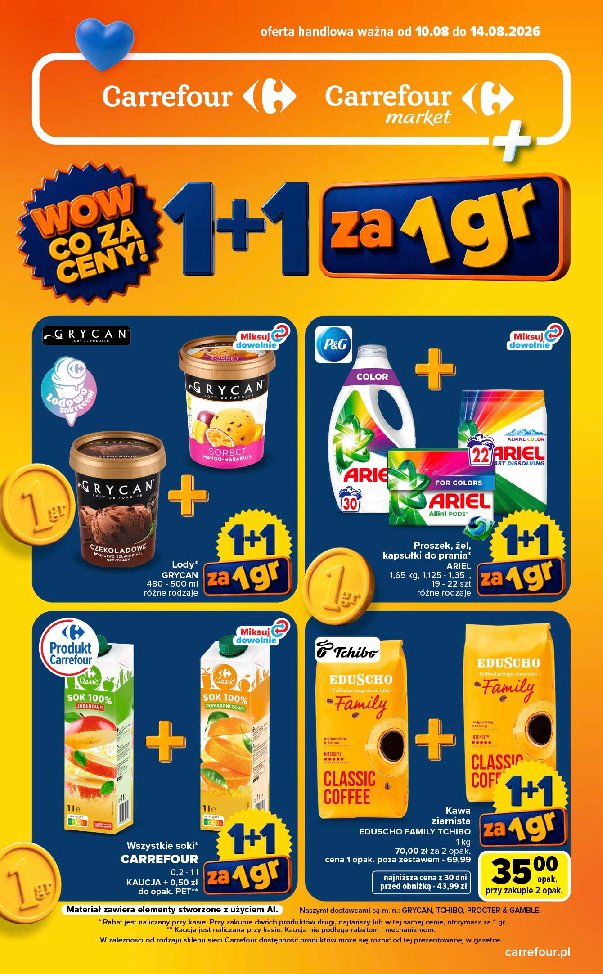 Gazetka Carrefour 10/08/2026 – 14/08/2026 - strona 1