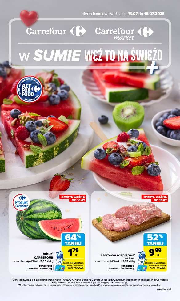Gazetka Carrefour 13/07/2026 – 18/07/2026