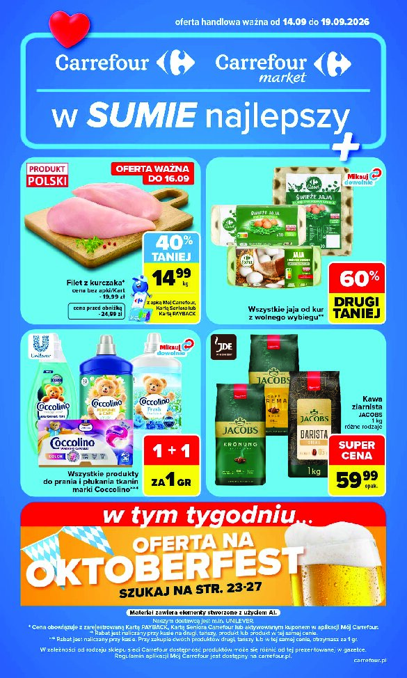 Gazetka Carrefour 14/09/2026 – 19/09/2026 - gazetki promocyjne str. 1