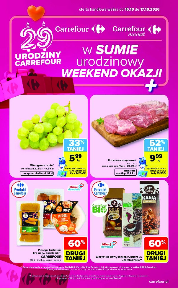 Gazetka Carrefour 15/10/2026 – 17/10/2026 - gazetki promocyjne str. 1