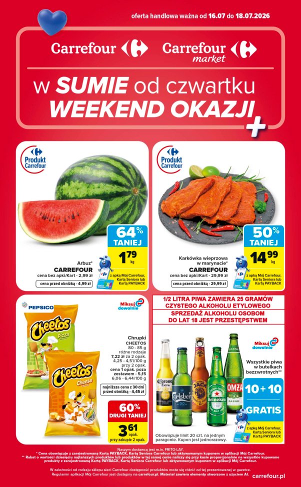 Gazetka Carrefour 16/07/2026 – 18/07/2026 - strona 1