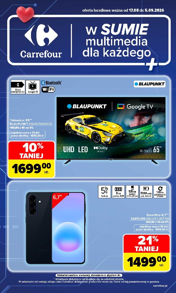 Gazetka Carrefour 17/08/2026 – 05/09/2026