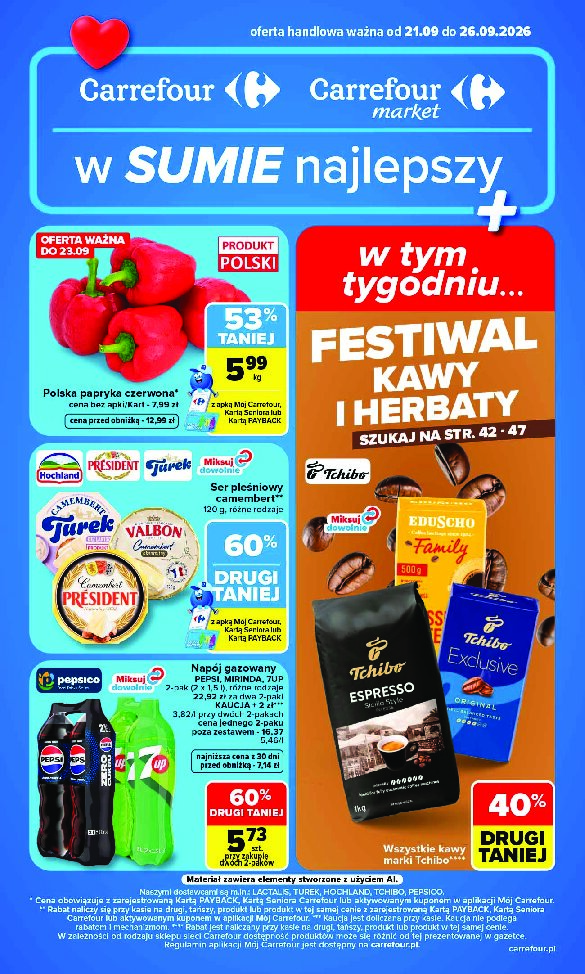 Gazetka Carrefour 21/09/2026 – 26/09/2026 - gazetki promocyjne str. 1