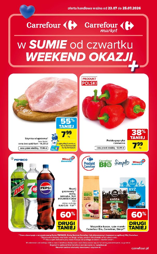 Gazetka Carrefour 23/07/2026 – 25/07/2026