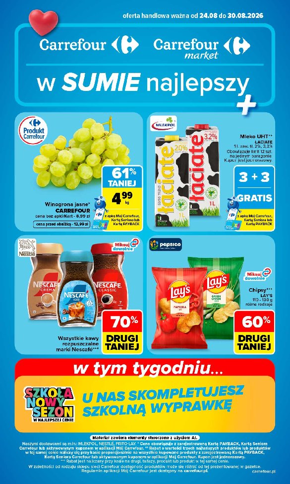 Gazetka Carrefour 24/08/2026 – 30/08/2026