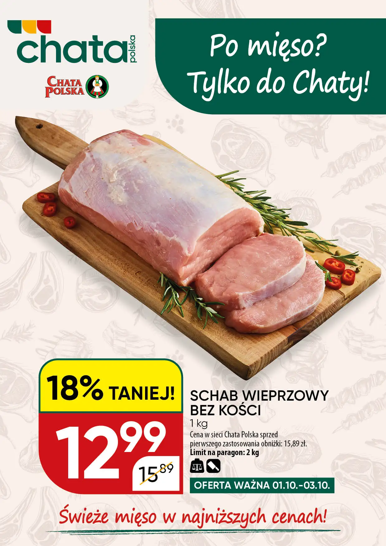 Gazetka Chata-polska 01/10/2026 – 03/10/2026