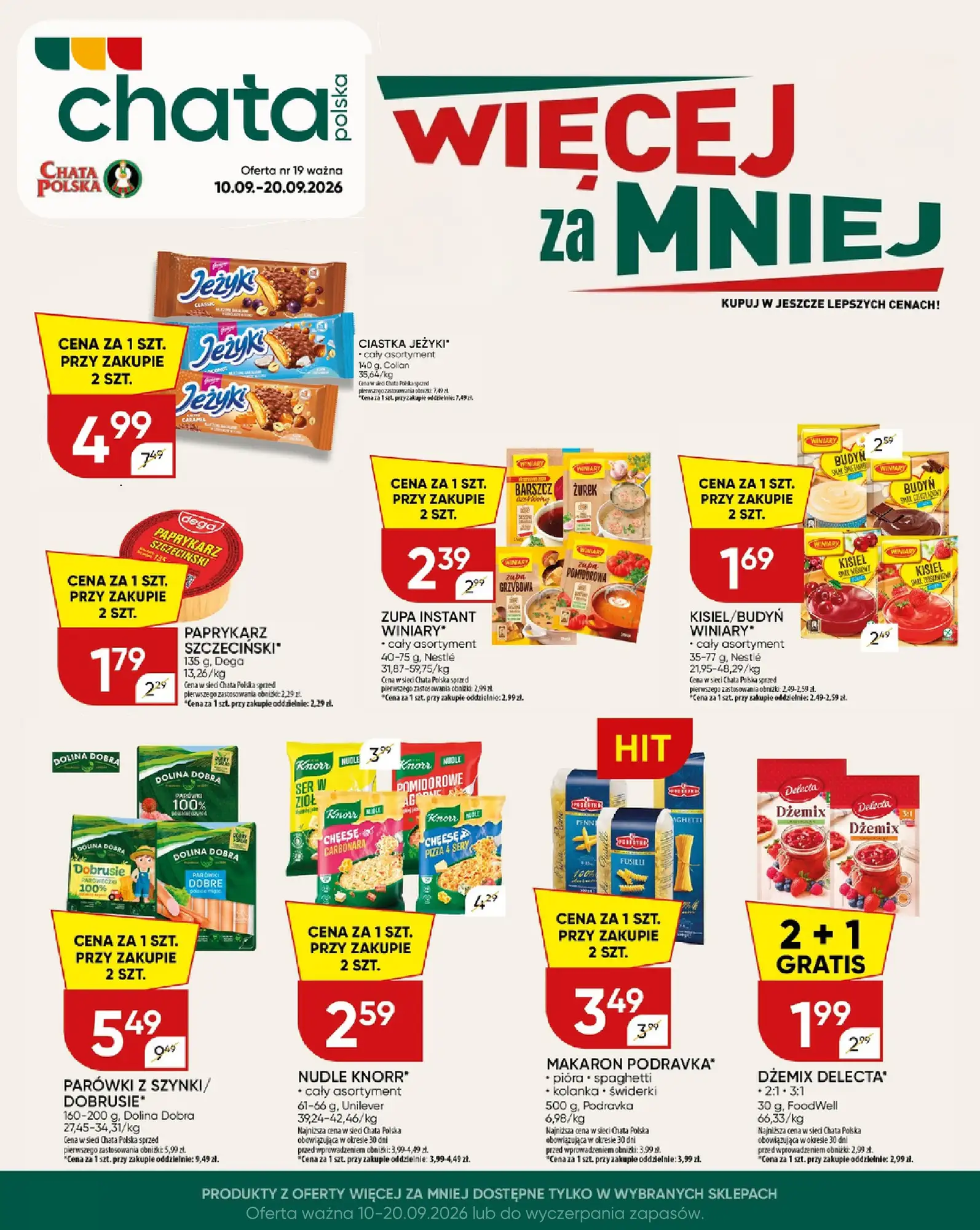 Gazetka Chata-polska 10/09/2026 - 20/09/2026 - gazetki promocyjne str. 1