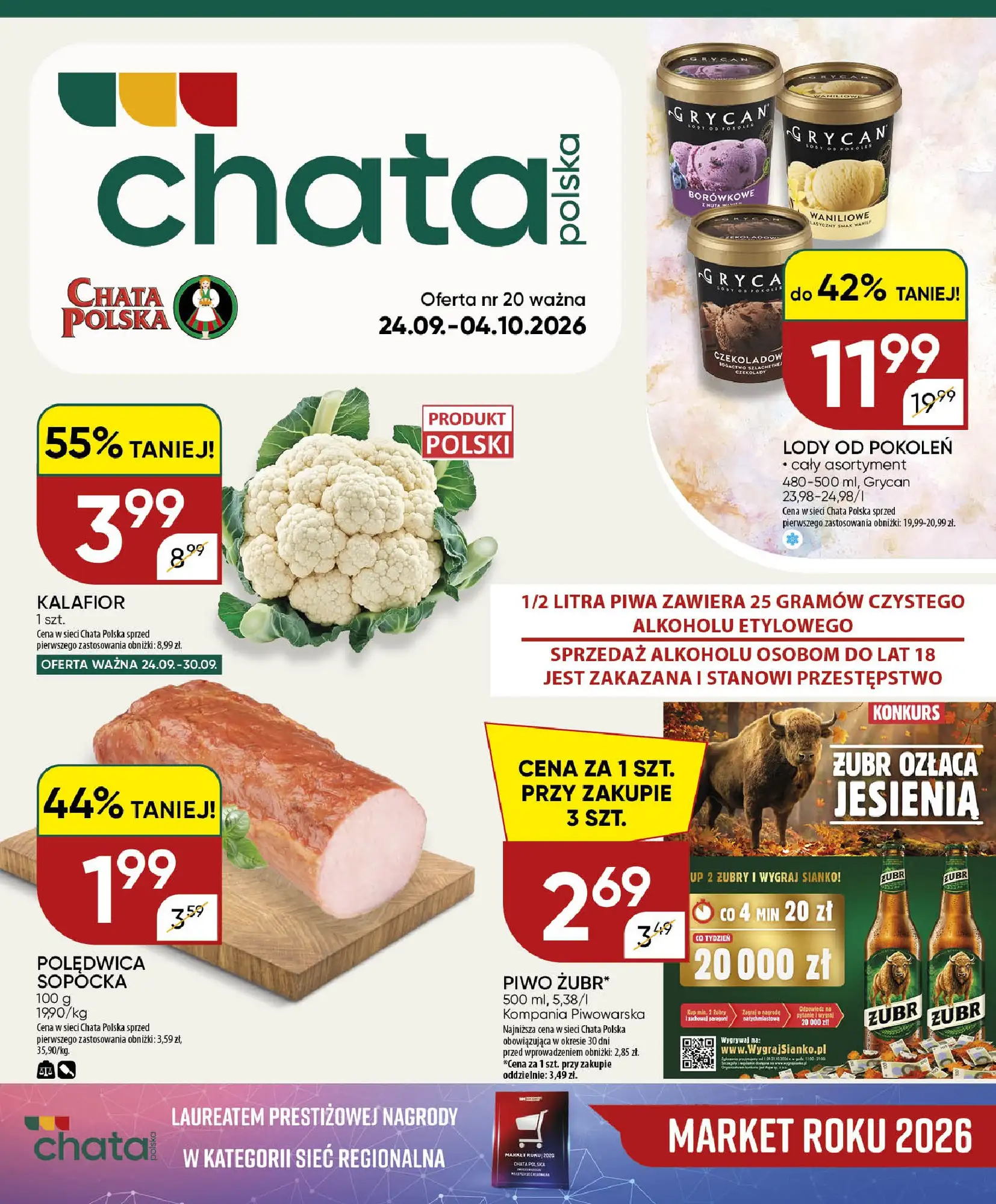 Gazetka Chata-polska 24/09/2026 - 04/10/2026 - gazetki promocyjne str. 1