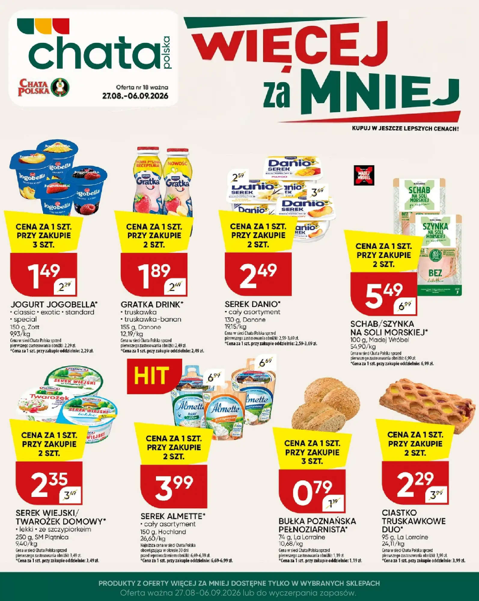 Gazetka Chata-polska 27/08/2026 - 06/09/2026 - gazetki promocyjne str. 1