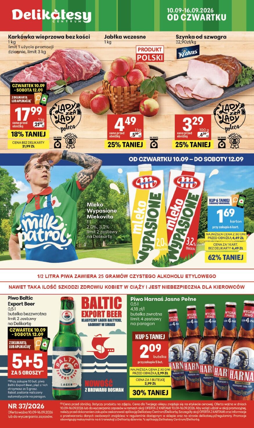 Gazetka Delikatesy-centrum 09/09/2026 – 16/09/2026 - gazetki promocyjne str. 1