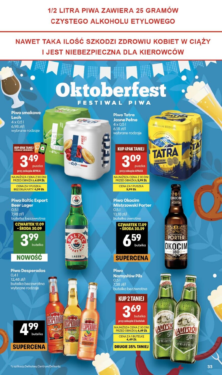 Gazetka Delikatesy-centrum 24/09/2026 – 30/09/2026 - gazetki promocyjne str. 33