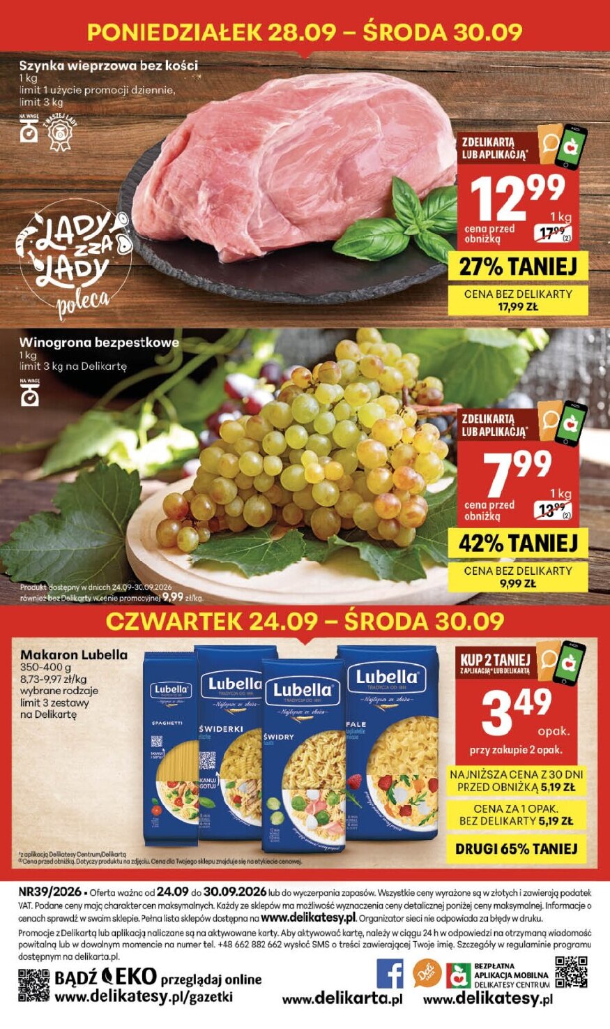 Gazetka Delikatesy-centrum 24/09/2026 – 30/09/2026 - gazetki promocyjne str. 40