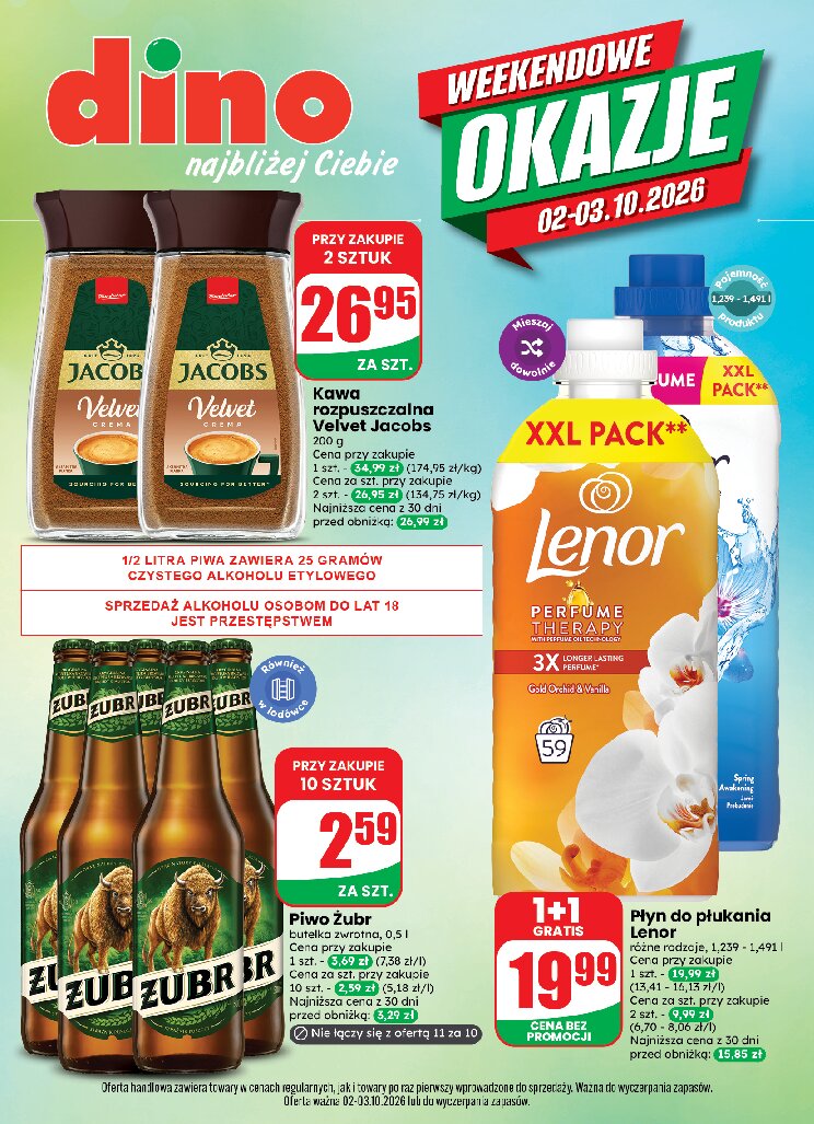 Gazetka Dino 02/10/2026 – 03/10/2026