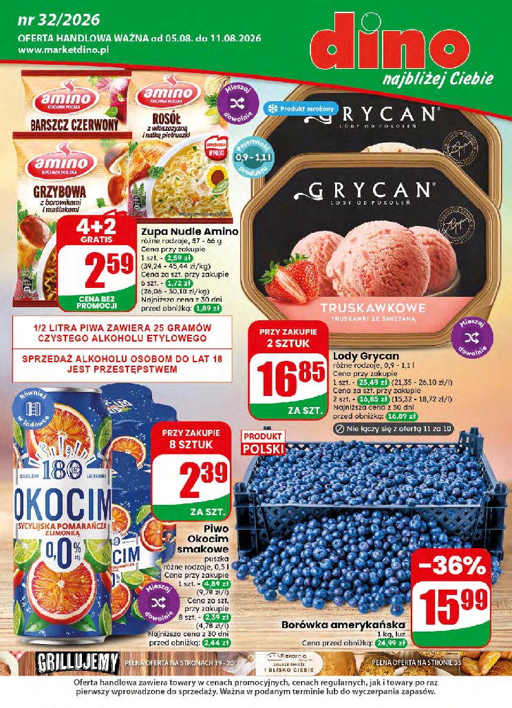 Gazetka Dino 05/08/2026 – 11/08/2026 - strona 1