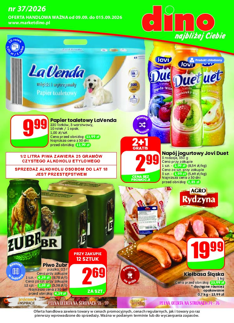 Gazetka Dino 09/09/2026 – 15/09/2026 - gazetki promocyjne str. 1