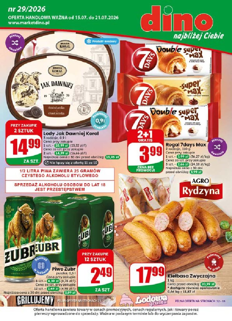 Gazetka Dino 15/07/2026 – 21/07/2026 - strona 1