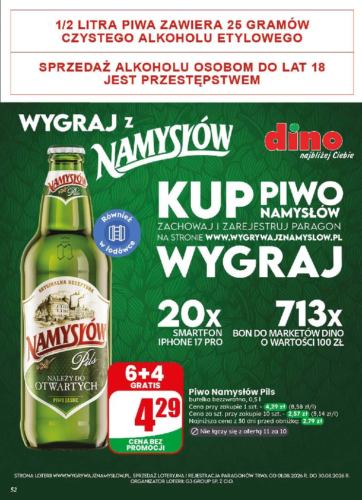 Gazetka Dino 19/08/2026 – 25/08/2026 - strona 52