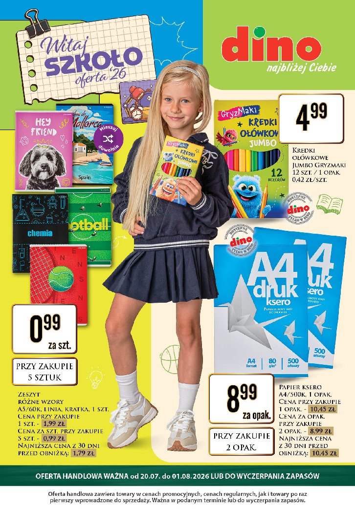 Gazetka Dino 20/07/2026 – 01/08/2026