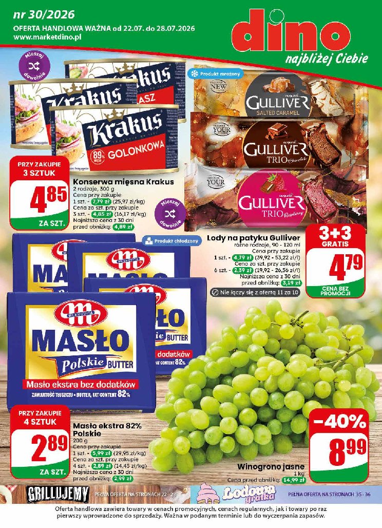 Gazetka Dino 22/07/2026 – 28/07/2026